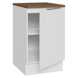 Bajo Mesada 50 x 60cm 1 Puerta (con mesada) Blanco/Marrón Stella