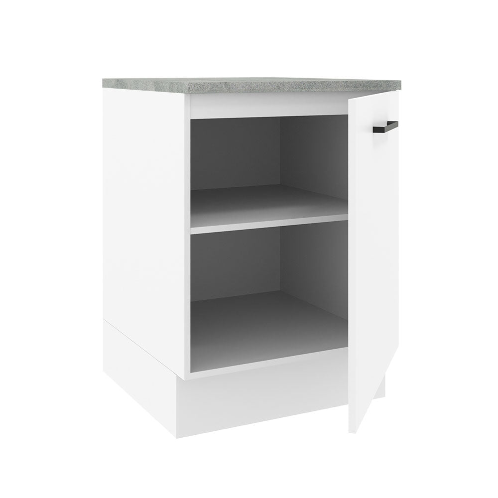 Bajo Mesada Cocina 60 x 60 cm 1 Puerta (Con Mesada) Blanco Agata Madesa