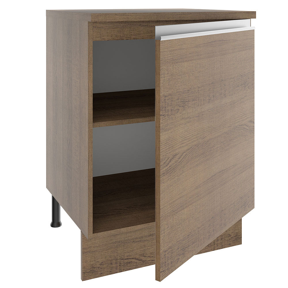 Bajo Mesada Madesa Glamy 60 x 60 cm 1 Puerta (Con Mesada) Marrón