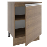 Bajo Mesada Madesa Glamy 60 x 60 cm 1 Puerta (Con Mesada) Marrón