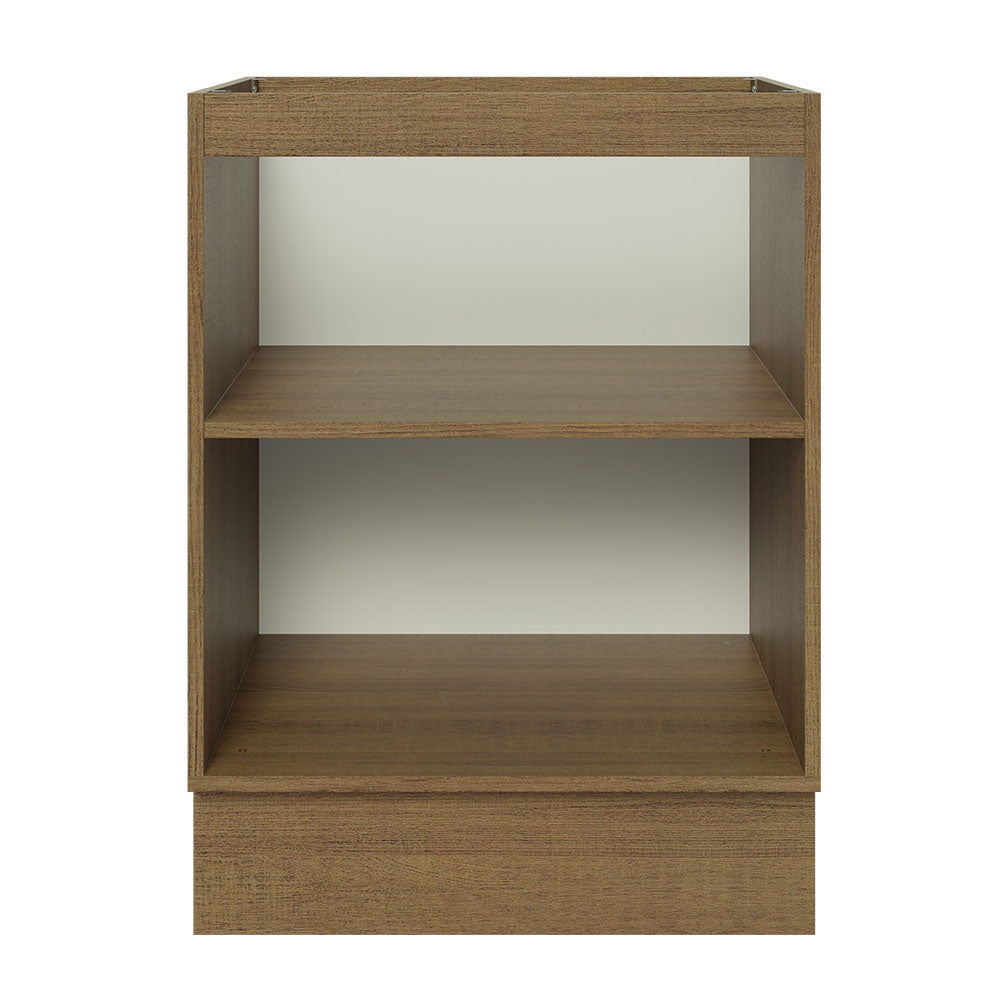 Bajo Mesada Cocina 60 x 60 cm 1 Puerta (Sin Mesada) Marrón/Blanco Stella Madesa