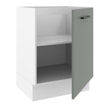 Bajo Mesada Cocina 60 x 60 cm 1 Puerta (Sin Mesada) Blanco/Gris Agata Madesa