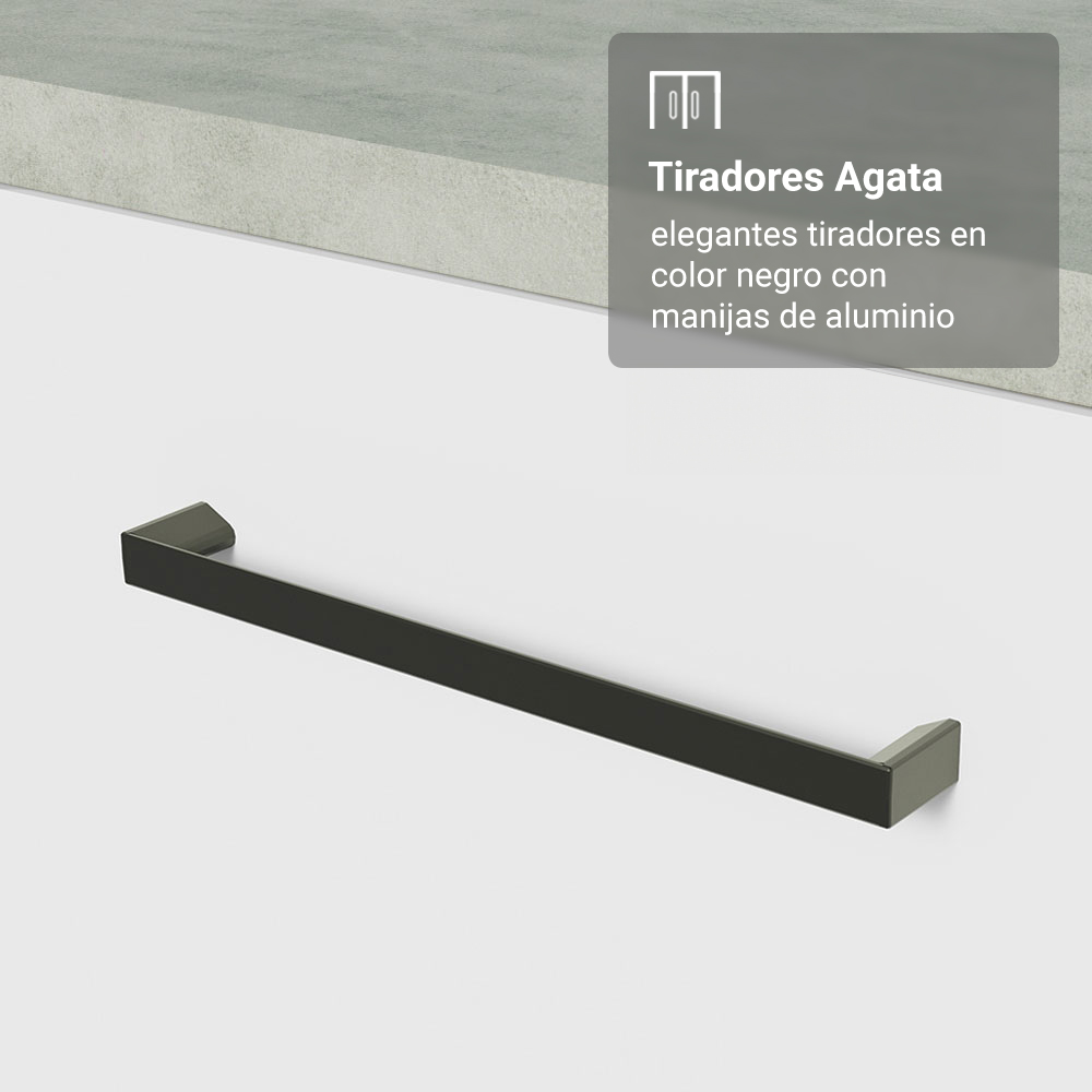 Bajo Mesada Esquinero 102 x 64 cm 1 Puerta (Con Mesada) Blanco Agata Madesa