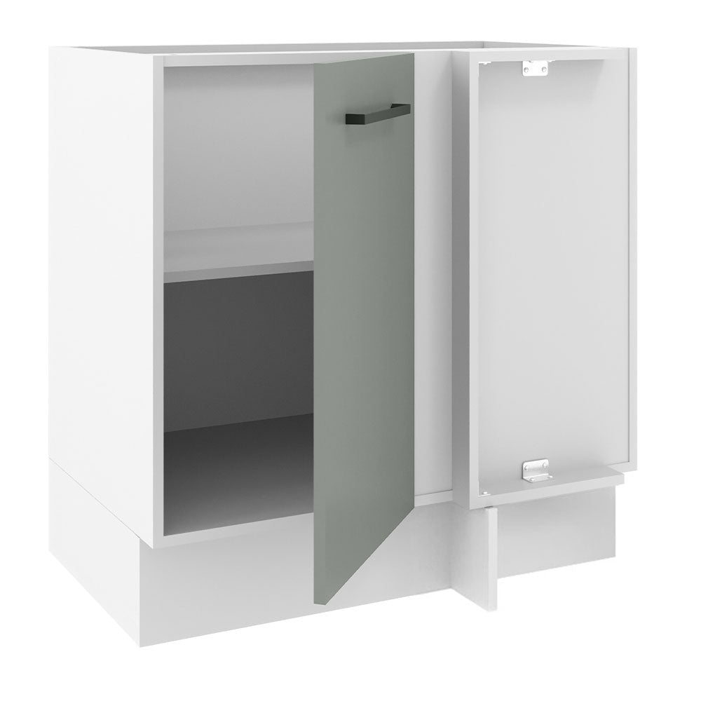 Bajo Mesada 80 cm x 60 cm, Sin cajones 1 Puerta Agata Blanco/Gris