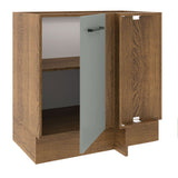 Bajo Mesada Cocina Esquinera 1 Puerta 60 cm Profundidad (Sin Mesada) Marrón/Gris Agata Madesa