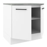 Bajo Mesada 80 cm x 60 cm, 2 Puertas Agata Blanco