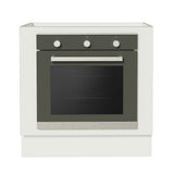 Bajo Mesada Cocina para Horno Empotrado 80 x 60 cm Sin Mesada Blanco Agata, Glamy, Lux, Stella Madesa