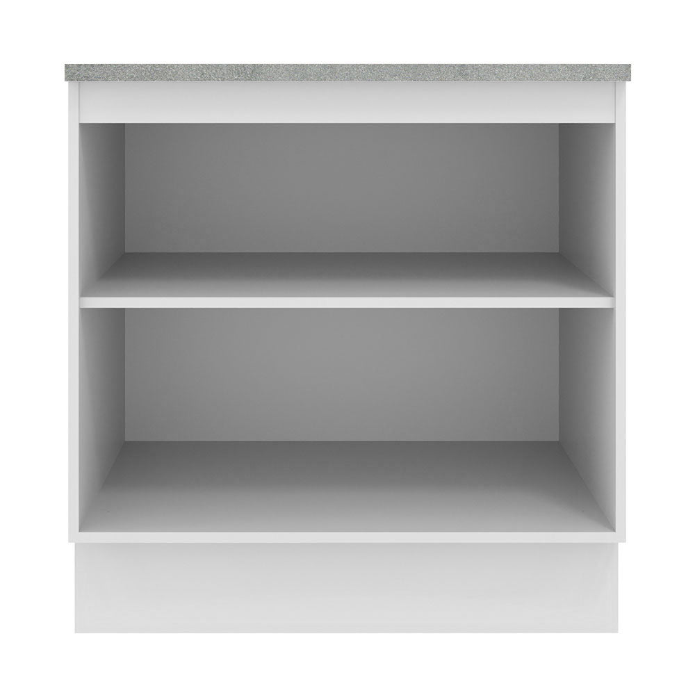 Bajo Mesada 80 cm x 60 cm, 2 Puertas Agata Blanco/Crema
