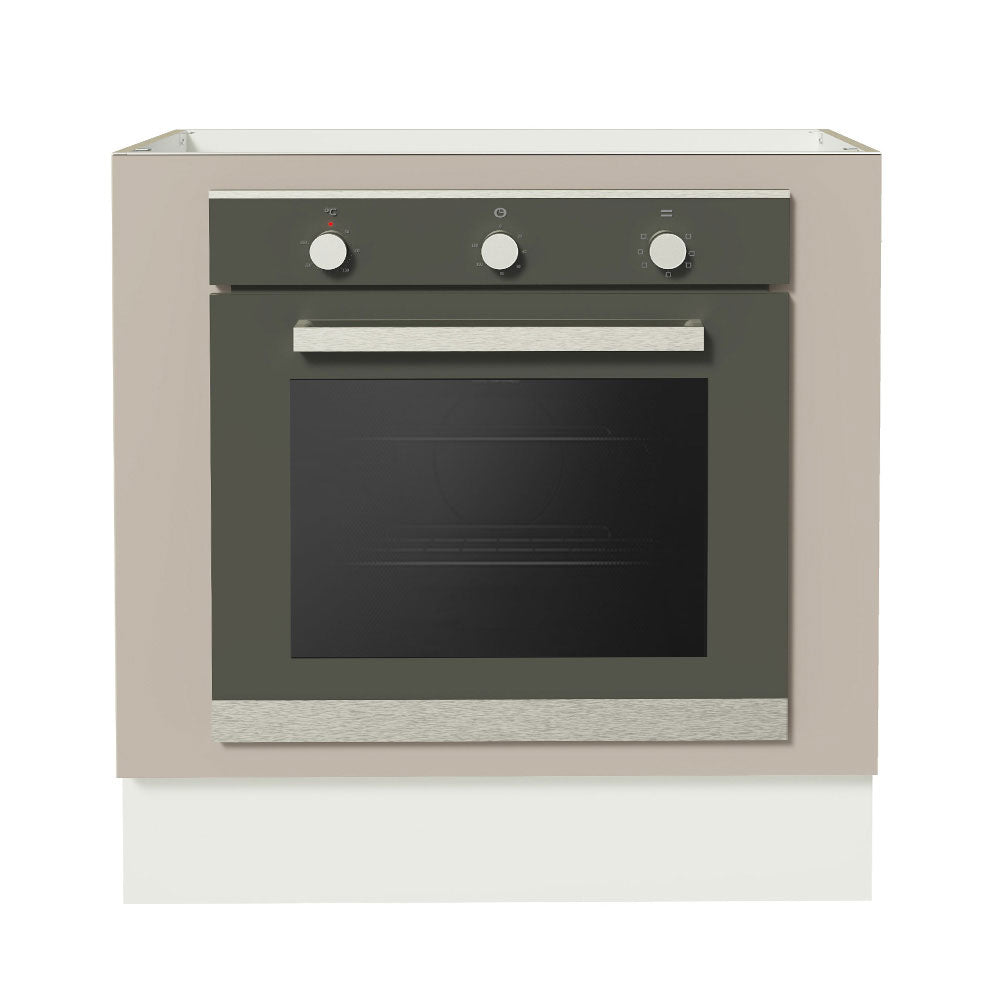 Bajo Mesada Cocina para Horno Empotrado 80 x 60 cm Sin Mesada Blanco/Crema Agata Madesa