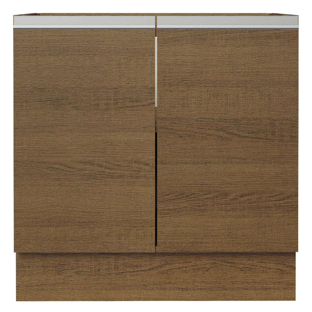 Bajo Mesada 80 cm x 60 cm, 2 Puertas Glamy Marrón