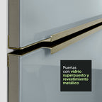 Bajo Mesada 80 x 60 cm 2 Puertas (Sin Mesada) Blanco/Gris Lux Madesa