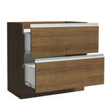 Bajo Mesada de Cocina 80 x 60 cm 2 Cajones (Sin Mesada) Marrón Glamy Madesa