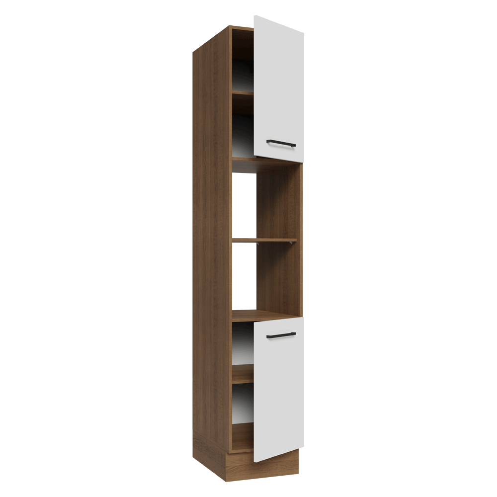Despensero 40x60 cm 2 Puertas e 2 Nichos Marrón/Blanco Agata Madesa