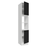 Despensero 40 x 60 cm 2 Puertas e 2 Nichos Blanco/Negro Agata Madesa