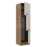 Despensero 60 x 60 cm 3 Puertas Marrón/Crema Agata Madesa