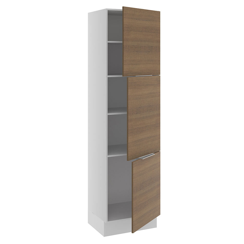 Despensero 60 x 60 cm 3 Puertas Blanco/Marrón Stella Madesa