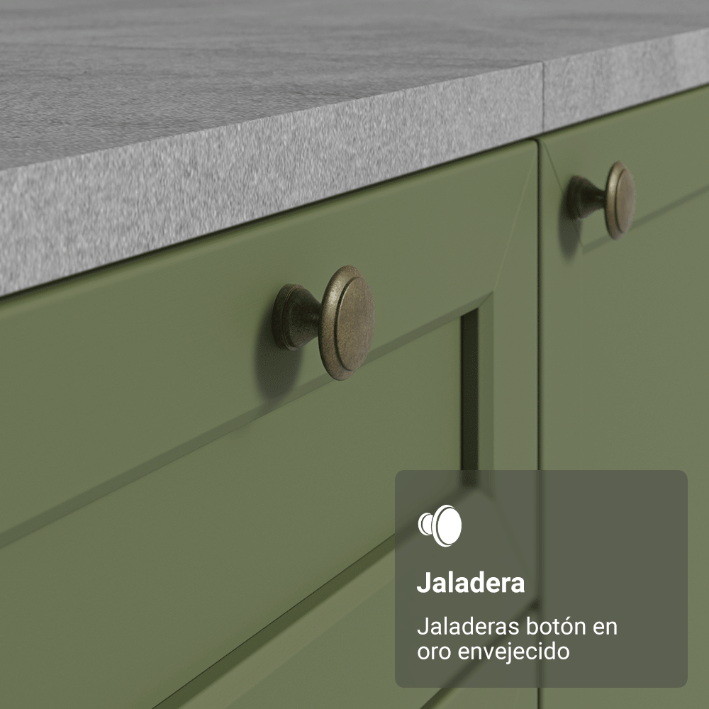 Despensero 60 x 60 cm 3 Puertas Blanco/Verde Vik Madesa