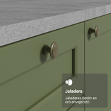 Despensero 60 x 60 cm 3 Puertas Blanco/Verde Vik Madesa