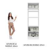 Mueble de cocina para Horno/Microondas Madesa Glamy 70 x 60 cm 3 Puertas Blanco