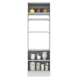 Mueble de Cocina para Horno 70 x 60 cm 3 Puertas Blanco/Crema Agata Madesa