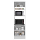Mueble de Cocina para Horno 70 x 60 cm 3 Puertas Blanco/Marrón Stella Madesa