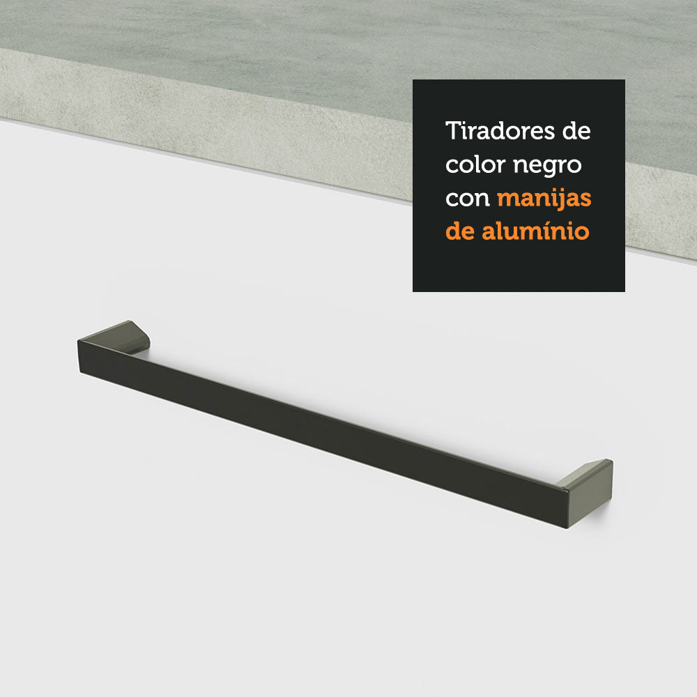 Bajo Mesada para Bacha 120 cm 2 Puertas (con Tapa) Blanco Agata