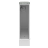 Porta repasador 20 cm Con Tapa Glamy y Agata Blanco