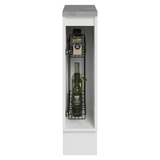 Bajo Mesada Especiero 20 cm 1 Puerta Blanco/Gris Lux Madesa