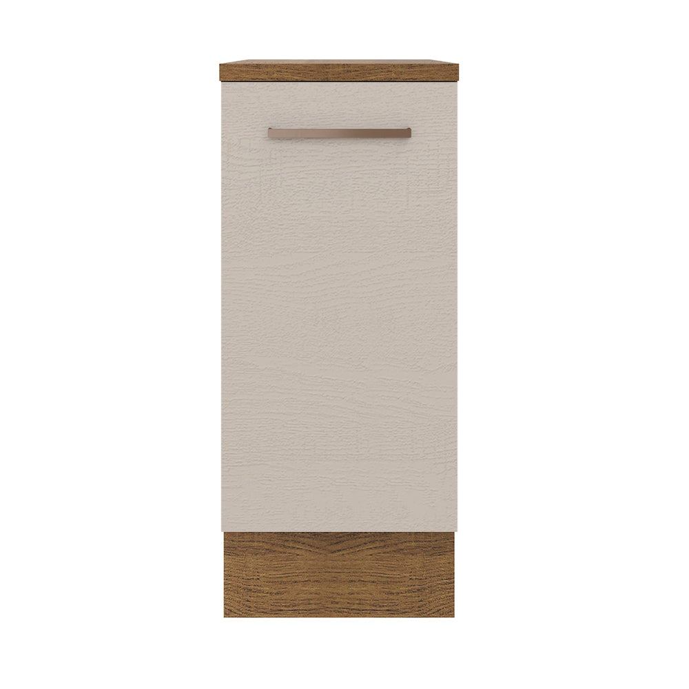 Bajo Mesada 35 cm 1 Puerta Marrón/Crema Agata