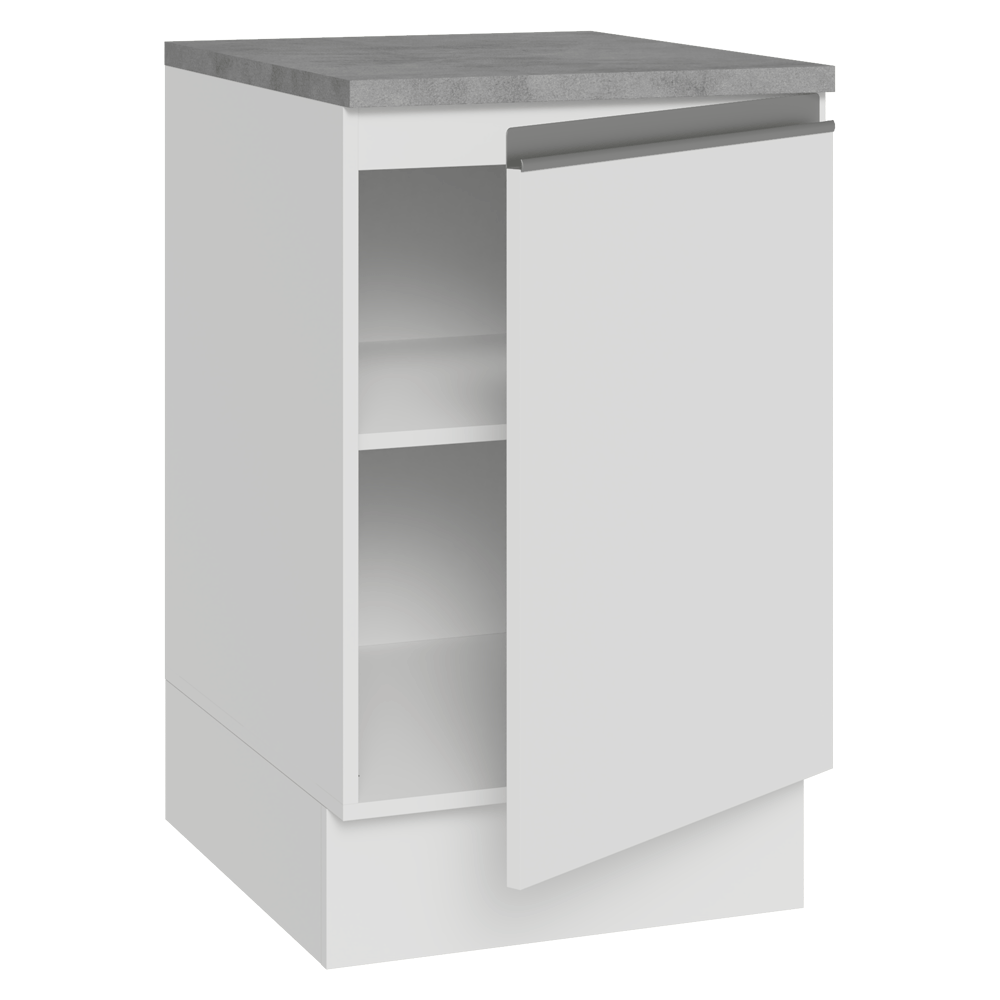 Bajo Mesada 50cm 1 puerta Blanco Glamy Madesa
