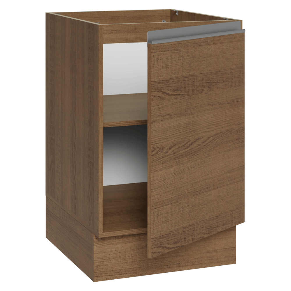 Bajo Mesada 50cm 1 Puerta (Sin Mesada) Marrón Glamy Madesa