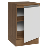 Bajo Mesada 50cm 1 puerta Marrón/Blanco Glamy Madesa