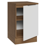 Bajo Mesada 50cm 1 puerta Marrón/Blanco Stella Madesa