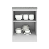 Bajo Mesada 60 cm 1 Puerta Agata Blanco/Crema