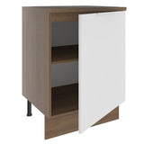 Bajo Mesada Cocina 60 cm 1 Puerta Marrón/Blanco Stella Madesa