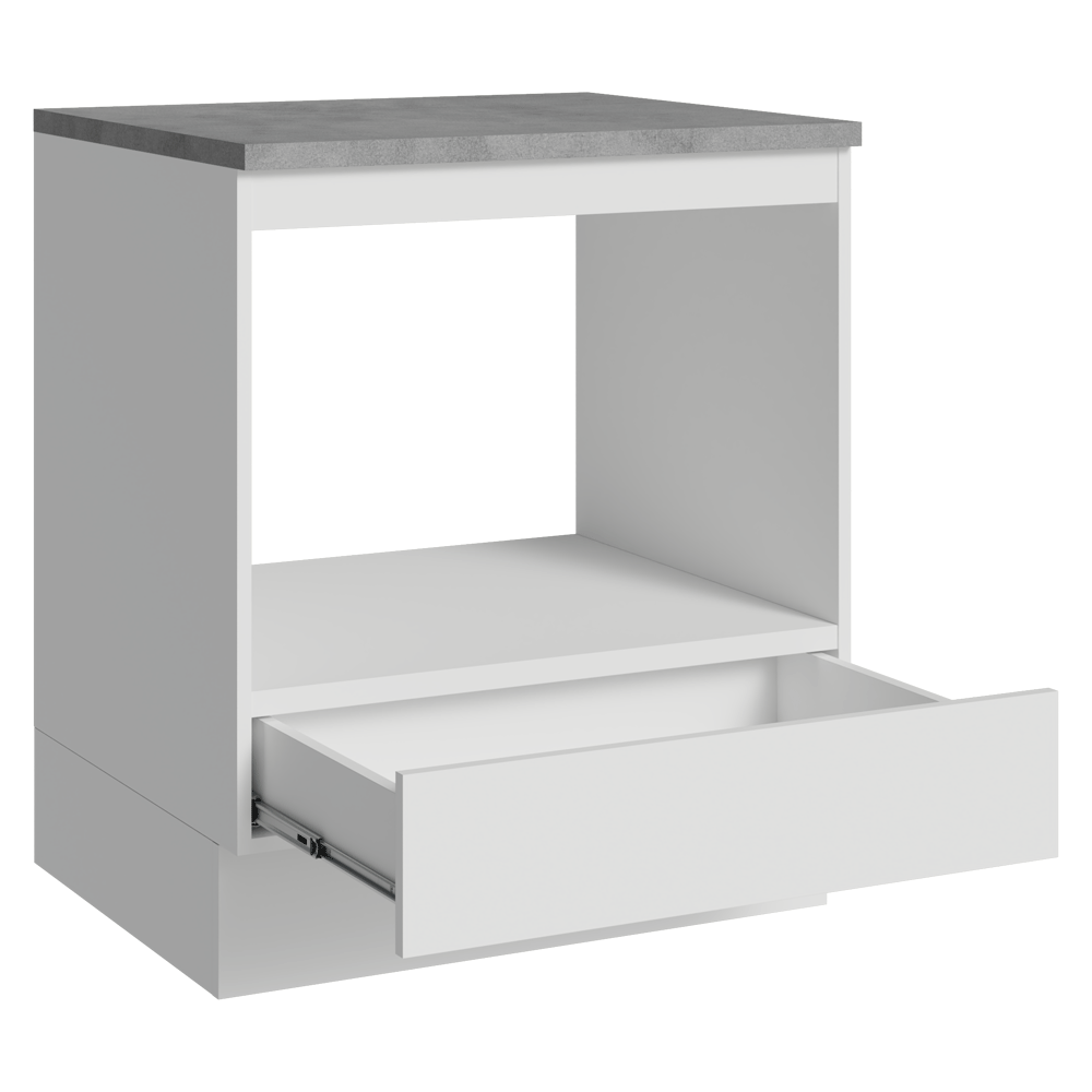 Bajo Mesada para Horno/Microondas 70 cm 1 Gaveta Blanco