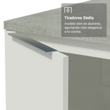 Bajo Mesada Esquinero 94 cm 1 Puerta (Sin Mesada) Blanco Stella Madesa