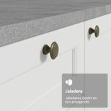 Bajo Mesada Esquinero 94 cm 1 Puerta (Sin Mesada) Blanco Vik Madesa