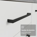 Bajo Mesada 80 cm 2 Puertas Sin Mesada Blanco Agata Madesa