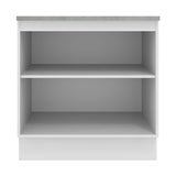 Bajo Mesada 80 cm 2 Puertas Agata Blanco/Crema