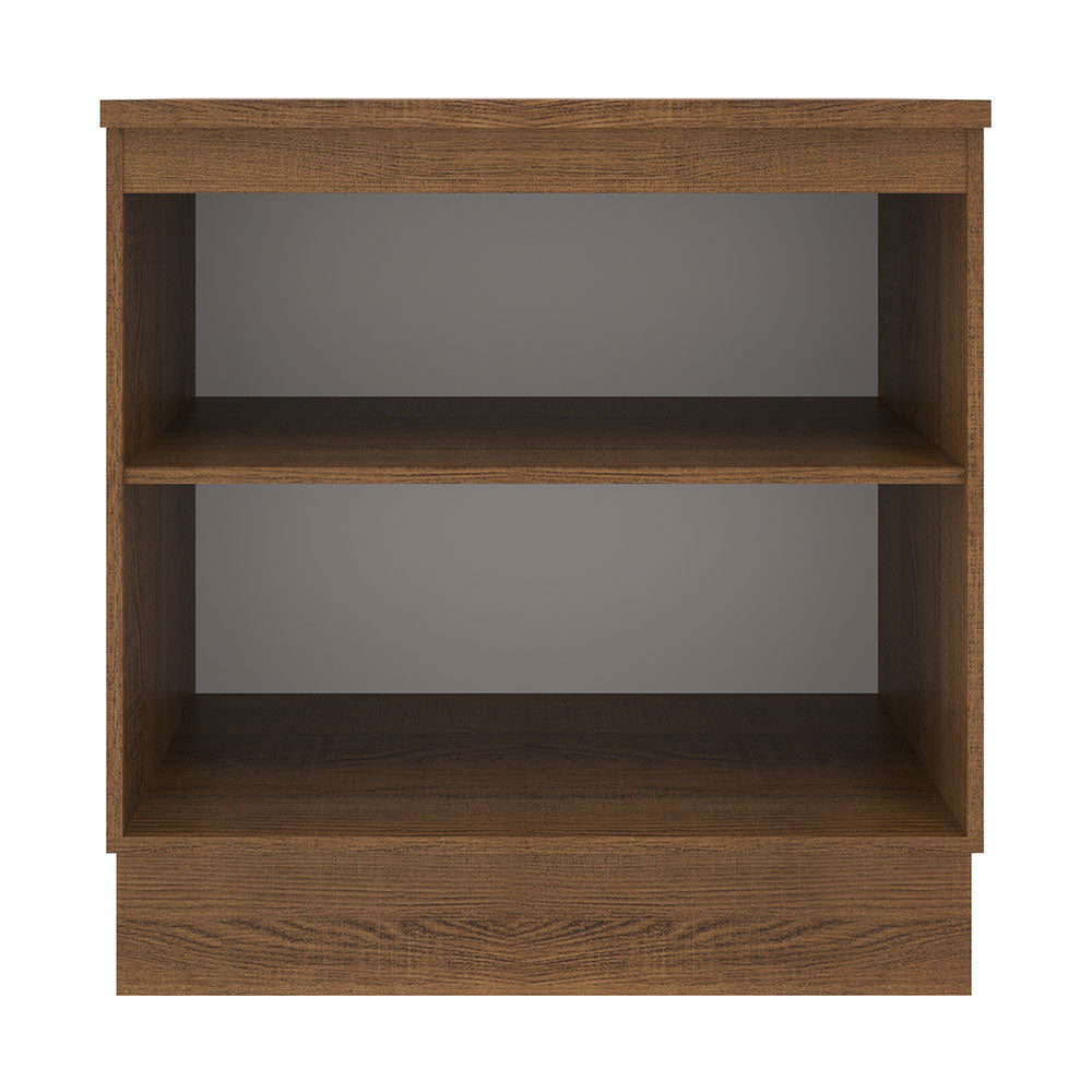Bajo Mesada 80 cm Sin cajones 2 Puertas Agata Marrón/Gris