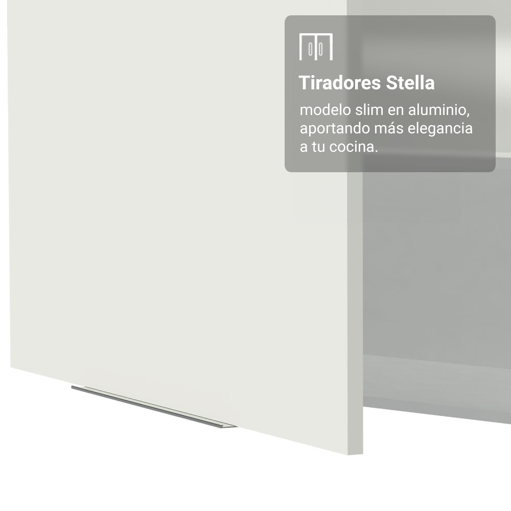Alacena 100 cm 1 Puerta Stella Blanco
