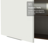 Alacena 100 cm 1 Puerta Stella Marrón/Blanco