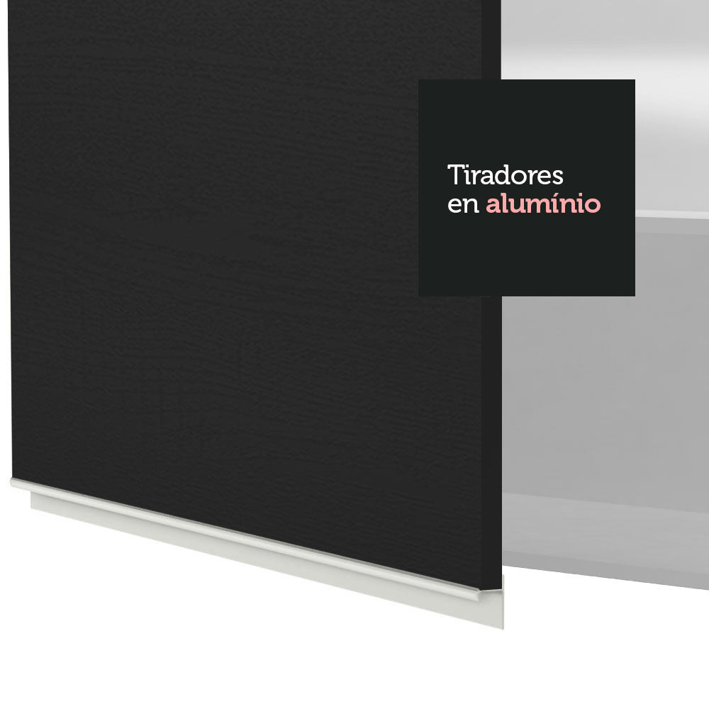 Alacena Gabinete Superior Madesa Glamy 120cm Blanco/Negro