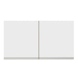 Alacena Madesa Glamy 120 cm 2 Puertas Marrón/Blanco