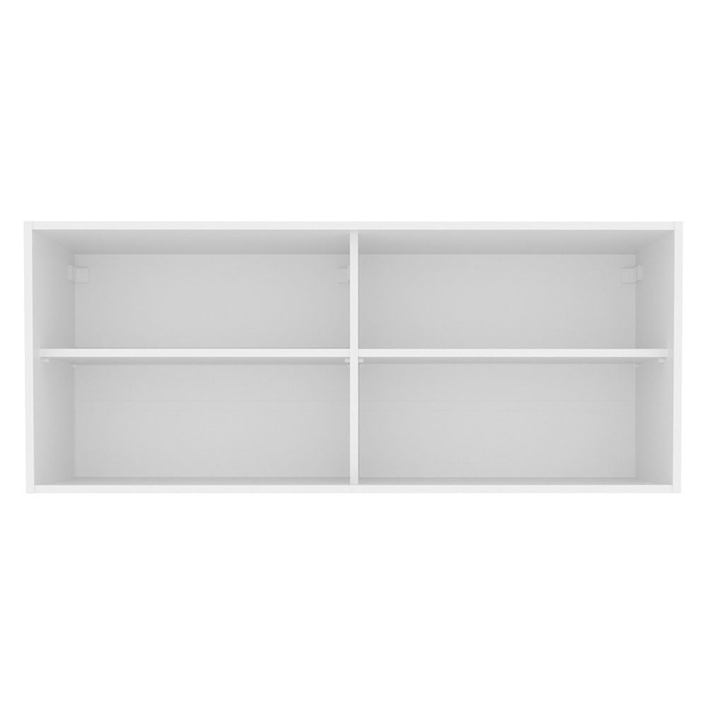 Alacena 120 cm 2 Puertas de Vidrio Reflectivo para Glamy, Lux, Agata y Reims Blanco