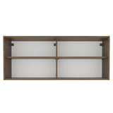 Alacena 120 cm 2 Puertas de Vidrio Reflectivo para Glamy, Lux, Agata y Reims Marrón