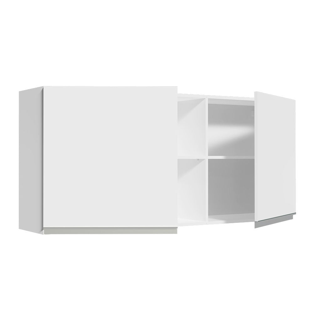 Alacena 150 cm 2 Puertas y 2 Nichos Glamy Blanco