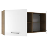 Alacena 150 cm 2 Puertas y 2 Nichos Agata Marrón/Blanco