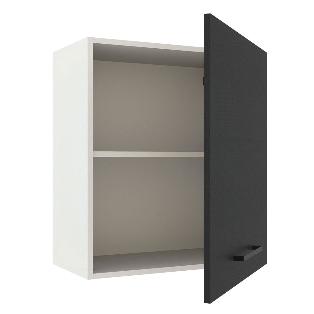 Alacena 60 cm 1 Puerta Agata Blanco/Negro